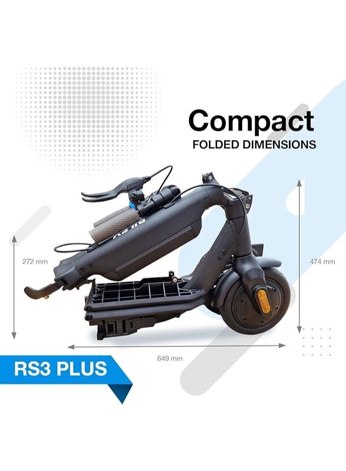 Riley Scooters RS3 Plus Folding Electric Scooter | 350W Motor (Peak 700W), 15km/h Top Speed, 25km Range | E-ABS brake | Detachable Rechargeable Battery Pack | IPX4 Lightweight eScooter with App - Image 5